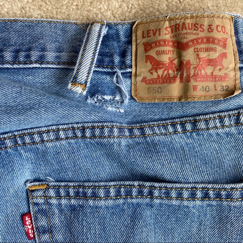 Vintage Levi’s 550 relaxed fit light wash 80s VTG - Picture 10 of 12